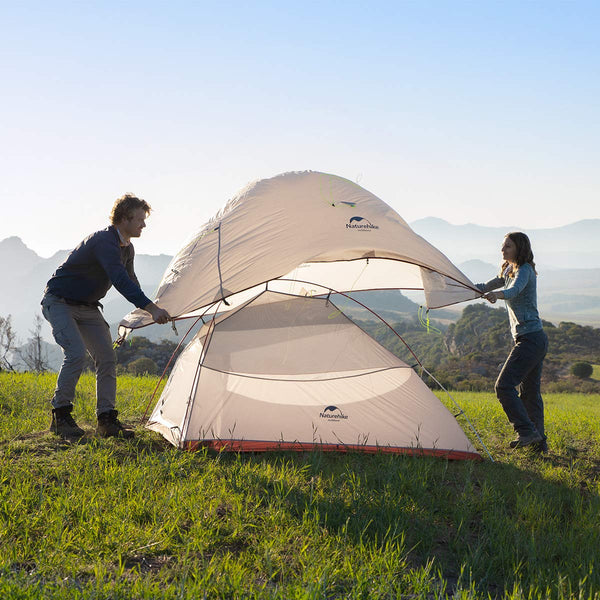 Naturehike Cloud up 2 Camping Tent 2 Man Backpacking Tent 3-4 Season Wild Country Tent Lightweight Dome Tent