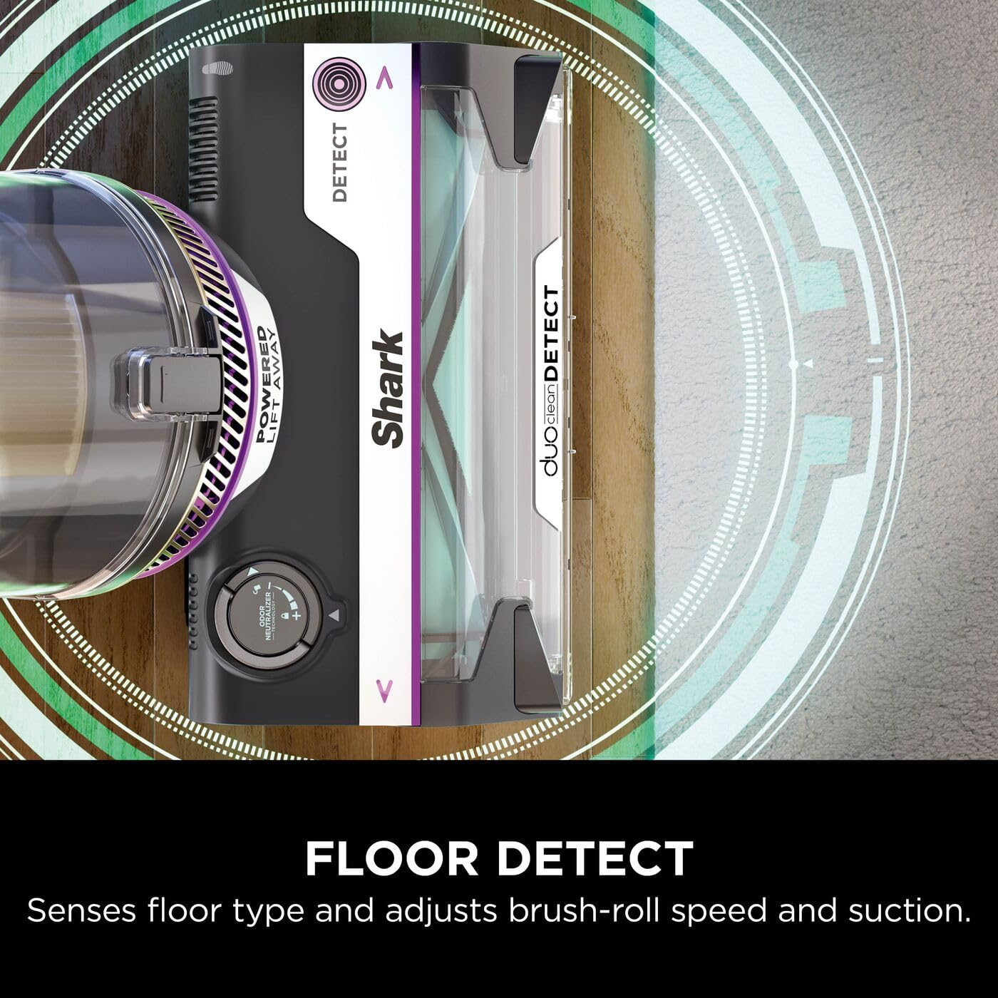 Shark PowerDetect Corded Upright Vacuum Cleaner, DuoClean Detect, Reverse Clean, Anti Hair Wrap Plus, Anti-Allergen, 8m Cord, 1.3L, Dusting Brush, Pet, Crevice, Multi Surface Tools & Bag, AZ3900UKTBK