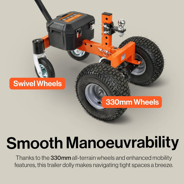 SuperHandy Electric Trailer Dolly 3600LB/1630KG Max Trailer Weight 600LB/270 KG Max Tongue Weight DC 24V 7Ah w/Heavy Duty Commercial 50MM Ball Hitch Mount
