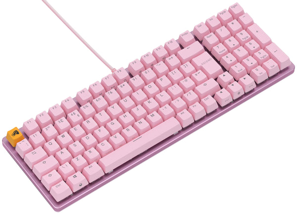 Glorious Gaming GMMK 2 Full Size (96%) - Mechanical Gaming Keyboard, Aluminium Frame, Customisable, Doubleshot Caps, Fox Switches, Per Key RGB, Full NKRO, English UK QWERTY Layout - Pink