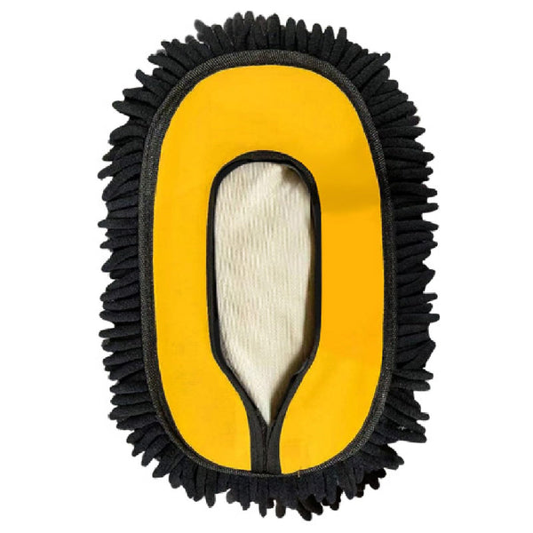 YeewayVeh Car Wash Brush, 43" Extendable Car Wash Brush Mop with Long Handle, 15 Degree Curved Soft Car Cleaning Brush kit with Extra Microfiber Brush Head for Truck SUV Cleaning, Orange