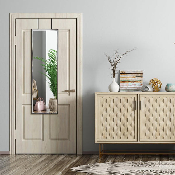 HORLIMER Full Length Wall Mirror with Black Frame, 122x35cm(14x48 inches) Large Body Mirrors for Bedroom Bathroom