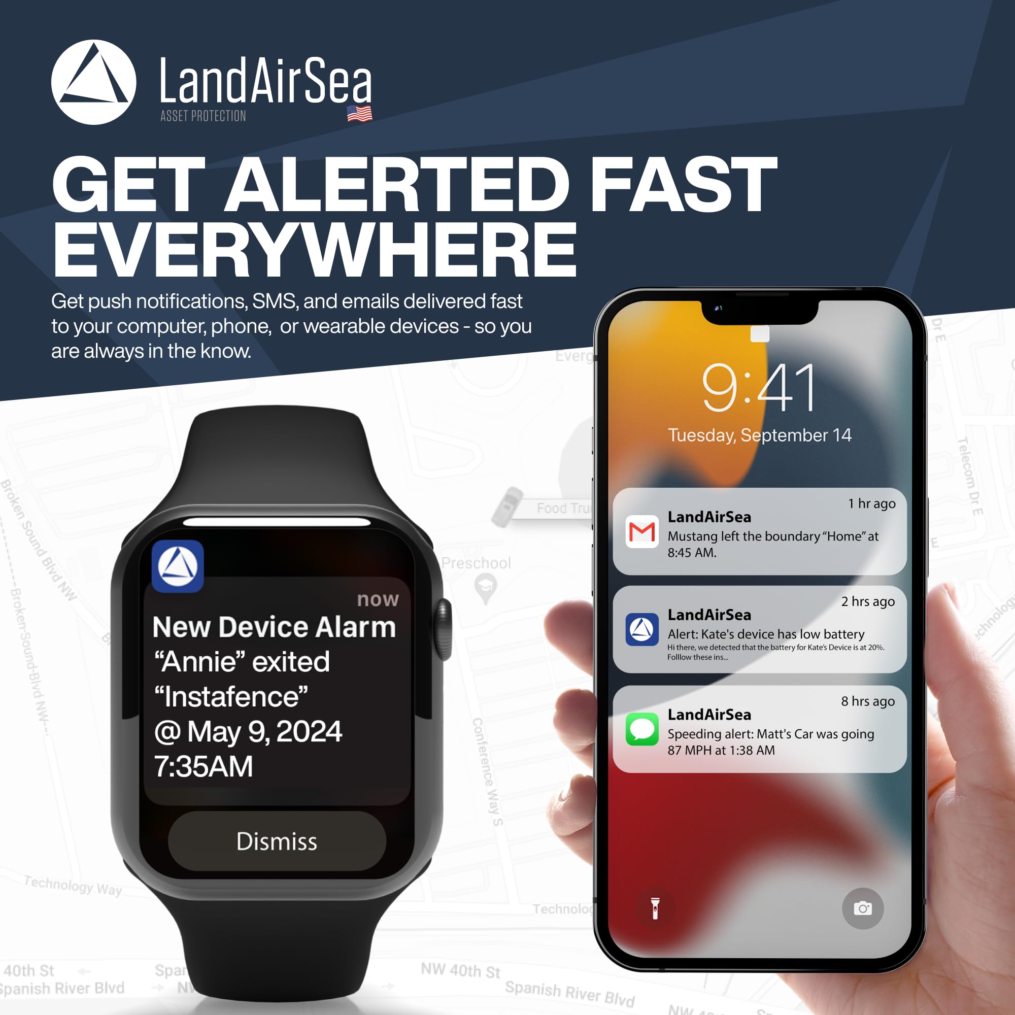 LandAirSea 54 GPS Tracker – Car Tracker Device For Vehicles, Real-Time Global Asset & Fleet Tracking. Compact Mini Tracker, Easy To Use, Discreet Magnetic Mount, Waterproof. Subscription Required