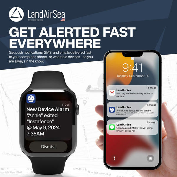 LandAirSea 54 GPS Tracker – Car Tracker Device For Vehicles, Real-Time Global Asset & Fleet Tracking. Compact Mini Tracker, Easy To Use, Discreet Magnetic Mount, Waterproof. Subscription Required