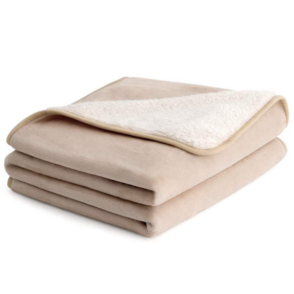 Lesure Waterproof Fleece Blanket Washable - 152x203cm Ultra Soft Grey Dog Blanket Over Sofa Bed Garden, Twin/Double Throw with Soft Plush, Fit All Season