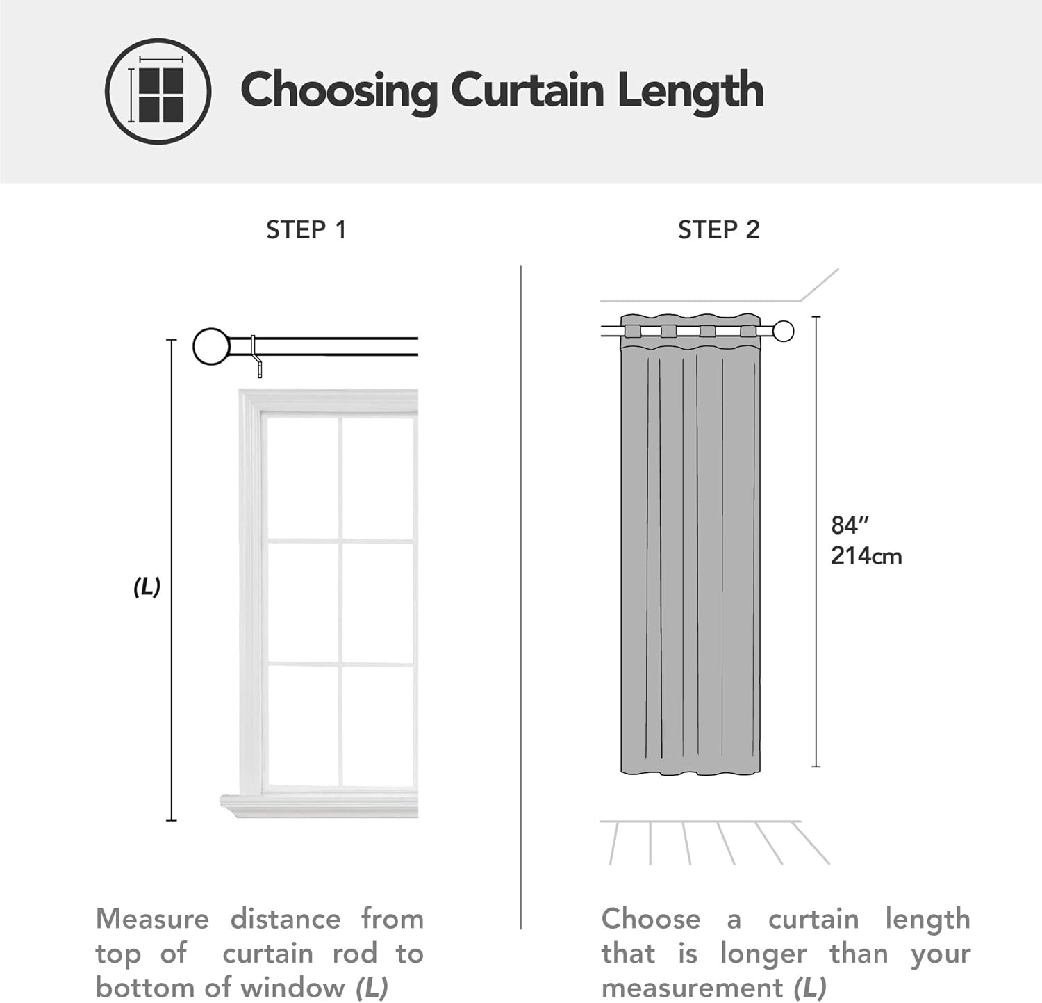 Deconovo Blackout Curtains Eyelet Super Soft Thermal Insulated Ring Top Blackout Curtains for Nursery 46 x 54 Drop Inch Dark Grey 2 Panels