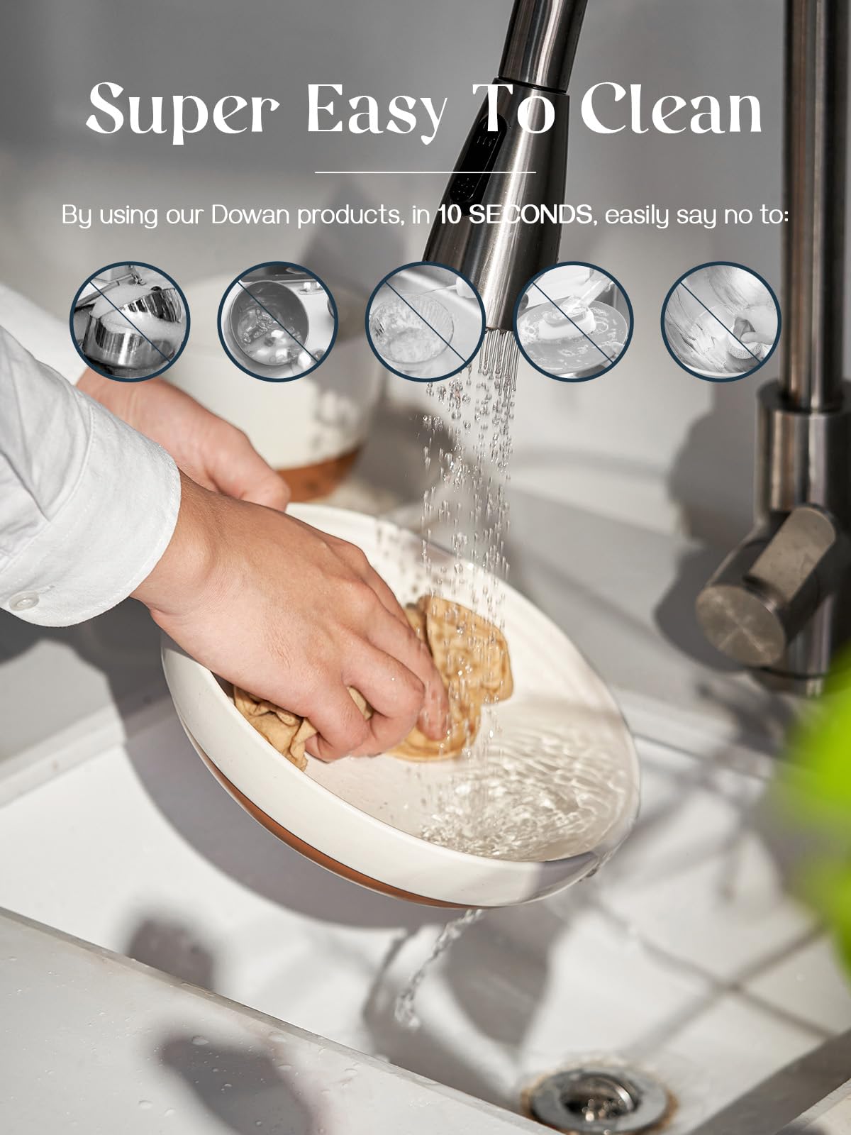 DOWAN Pasta Bowl Set of 4, Large Salad Bowls,  21.5 cm Porcelain Serving Plates, Soup Bowls, Wide and Shallow Ceramic Bowl for Kitchen, Pasta, Salad,