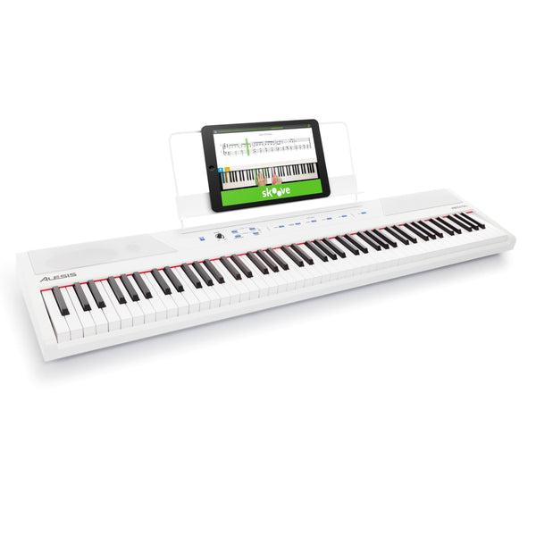 Alesis Recital 88 Key Digital Piano Keyboard with Semi Weighted Keys, Built-In Speakers and Piano Lessons