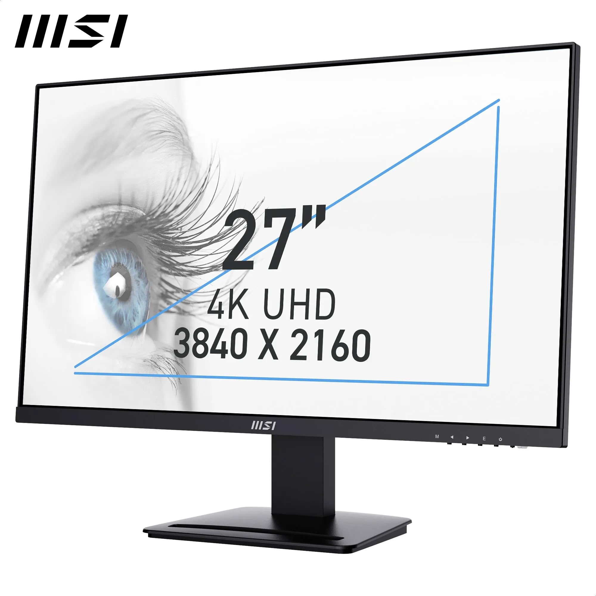 MSI PRO MP251 24.5 Inch Full HD Office Monitor - 1920 x 1080 IPS Panel, 100 Hz, Eye-Friendly Screen, Built-in Speakers, Tilt-Adjustable - HDMI 1.4b, D-Sub (VGA)