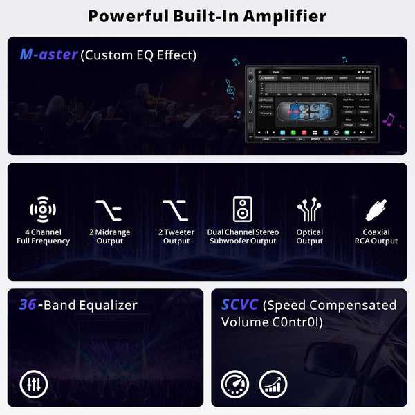 ATOTO X10 ATOTOZONE X10G2A7E 7" Android 8G+128G 2Din Car Stereo, ChatGPT AI Assistant, 4G LTE, Wireless Carplay & Android Auto, Dual Phone Connection & Bluetooth