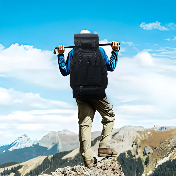 Wesoke 80L 100 liters Camping Hiking Backpack for Men, Extra Large Survival Hunting Backpack, Waterproof Big Molle Military Tactical Rucksack, Oversized Outdoor Sport Travel Daypack