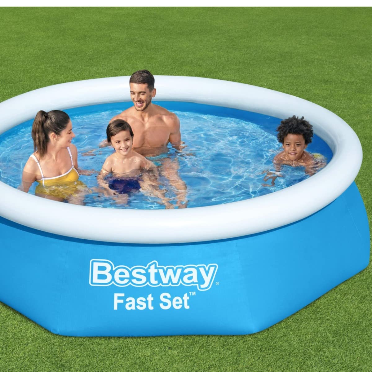Bestway 6ft x 20in Blue Round Fast Set Inflatable Above Ground Pool