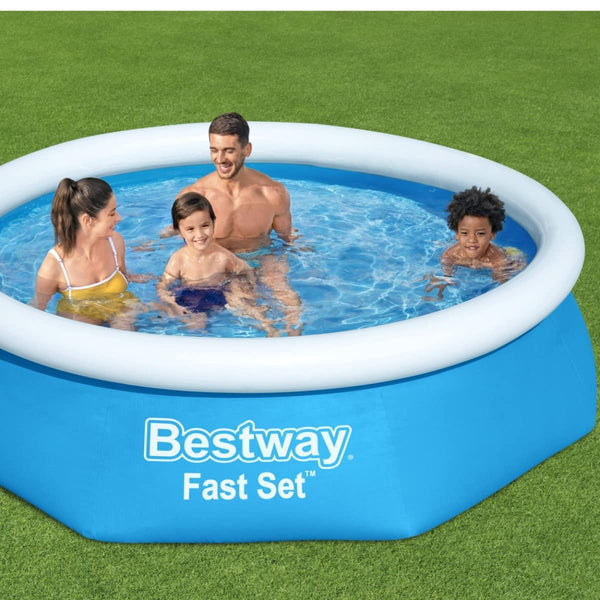 Bestway 6ft x 20in Blue Round Fast Set Inflatable Above Ground Pool
