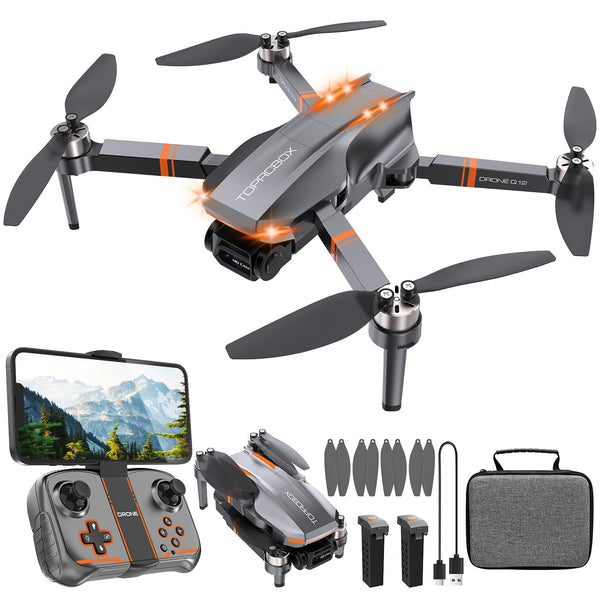 Brushless Motor Drone with 4K Adjustable Camera for Kids and Adults, Foldable RC Quadcopter with LED Lights, 30 Mins Long Flight Time, Mini Drone Toys Gifts for Beginners, Boys and Girls
