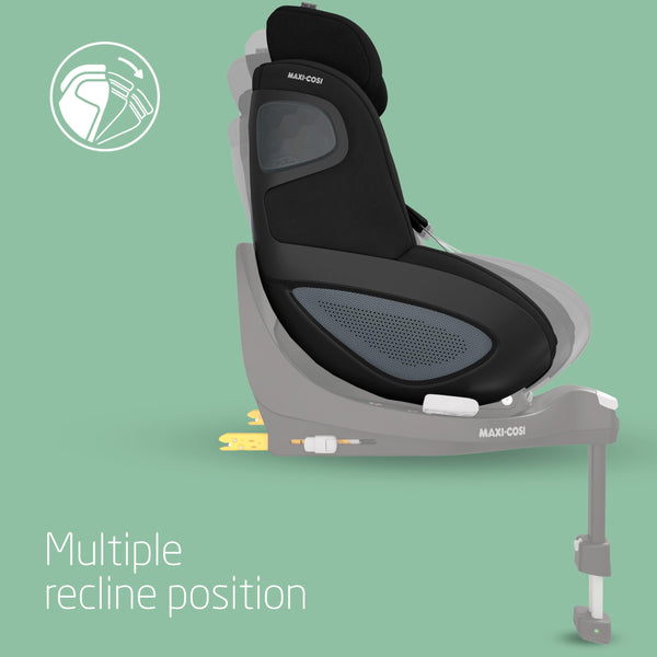 Maxi-Cosi FamilyFix 360 i-Size Base, Rotating Car Seat System, 360 Swivel ISOFIX Base, 0-4 Years (40-105 cm), One-Hand FlexiSpin Rotation, TravelSafe Rotation Control, Click & Go, Black