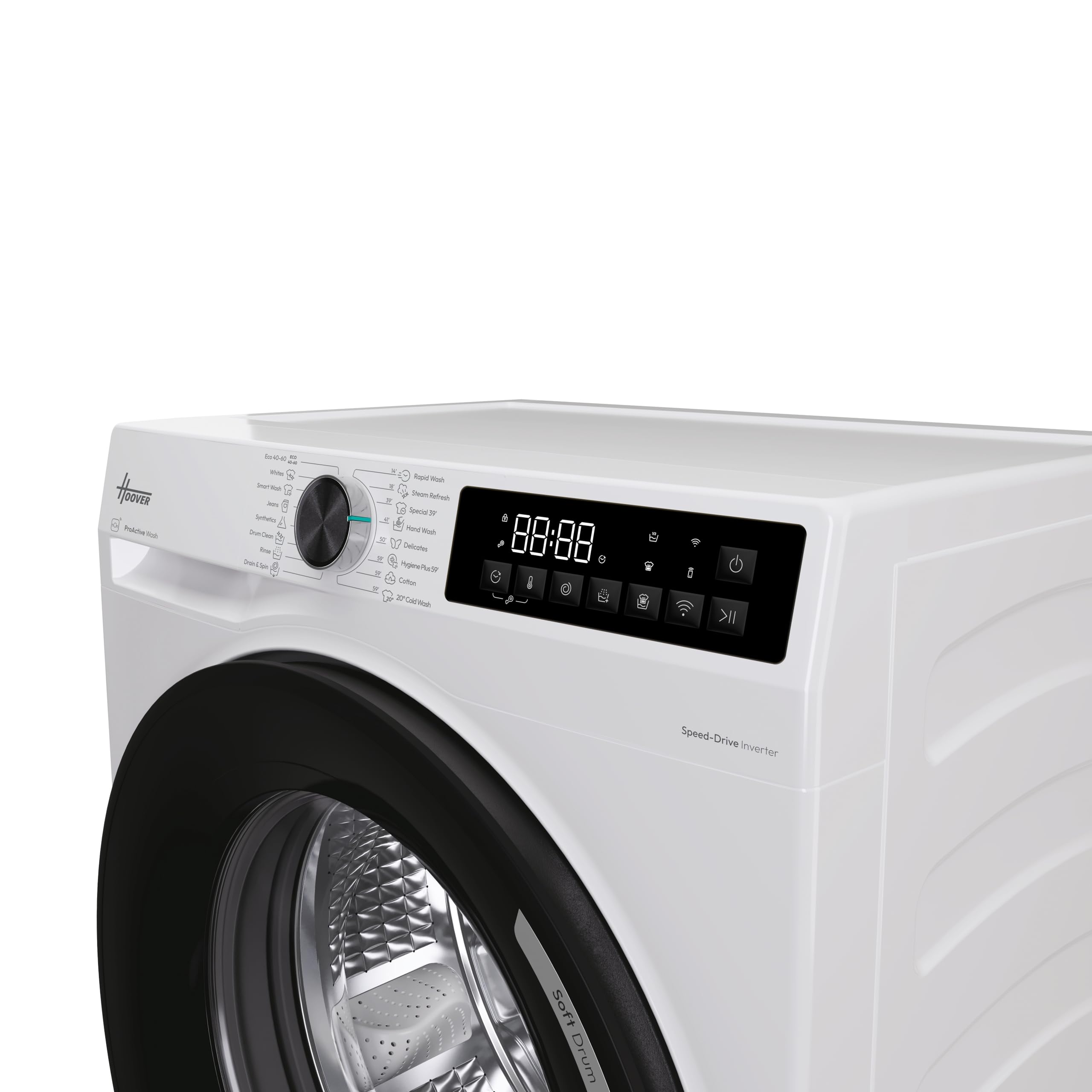 Hoover H-WASH 350 9kg Freestanding Washing Machine, 1400 RPM, A Rated, ECO-Power Inverter Motor, hOn App, 60 Programmes, Eco Doser, Power Care System, Graphite, 60x54x85 cm - H3WPS496TAMBR680