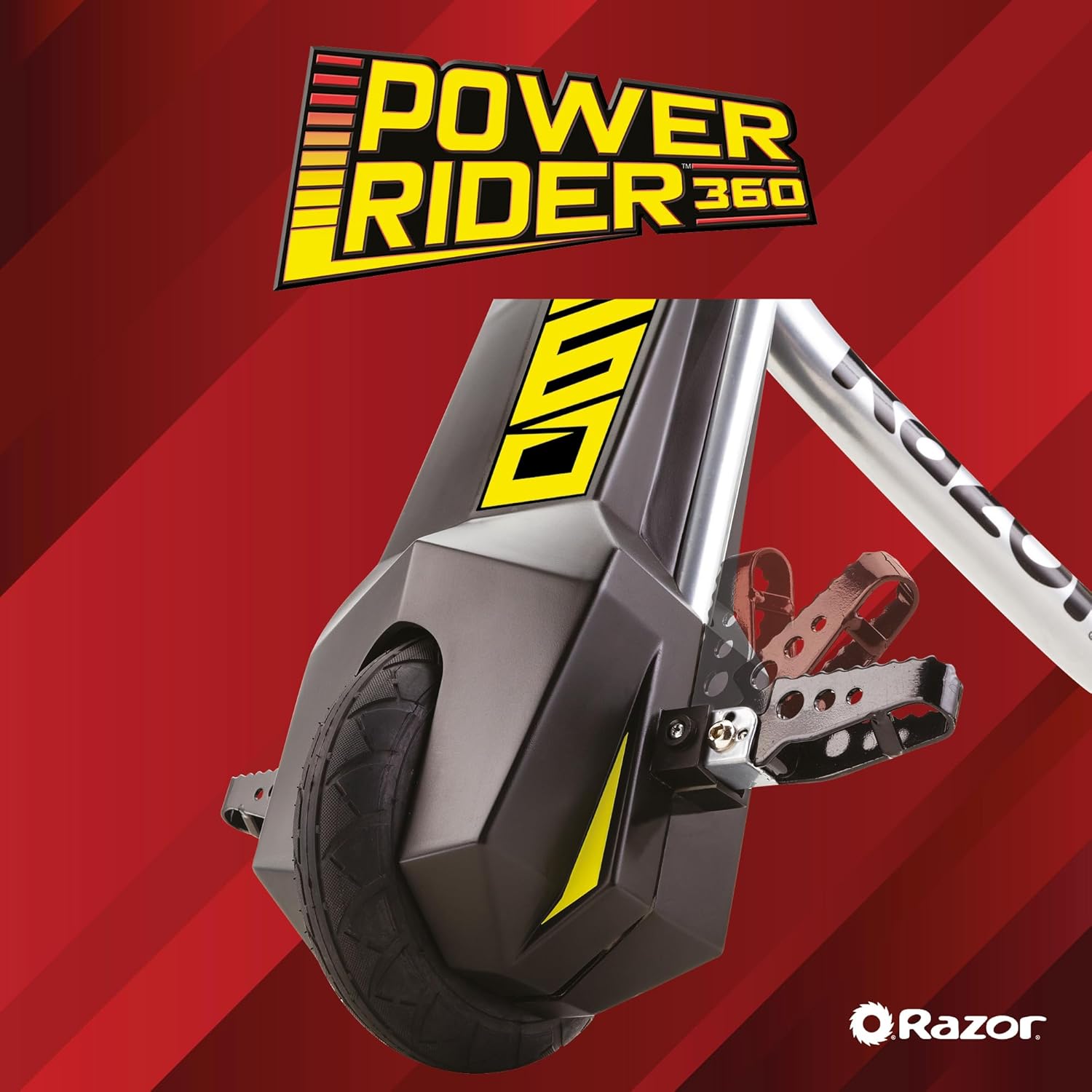 Razor PowerRider 360 – Electric Tricycle, Up to 9 mph, Welded Steel Fork, 12V Powered Ride-On for Ages 8 and Up