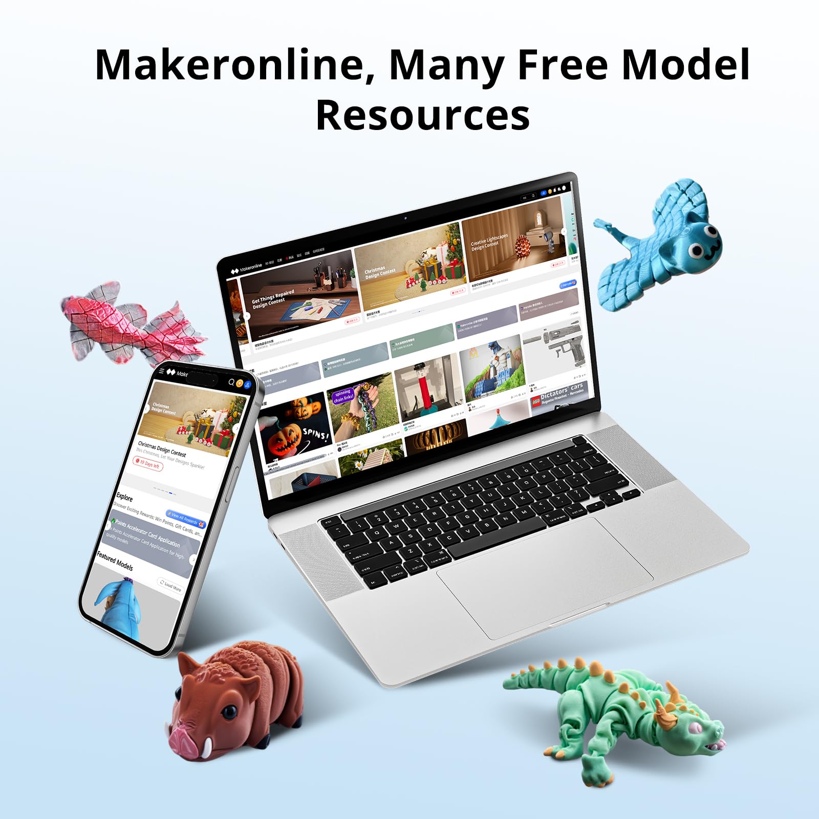 ANYCUBIC Kobra 3 V2 Combo 3D Printer, 600mm/s Fast Printing FDM 3D Printer, Multicolor Printing Up to 8 Colors, Active Drying, Upgraded Auto-leveling, Print Size 255x255x260mm, Realize Smooth Printing