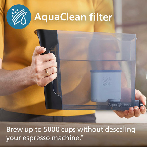 PHILIPS 5400 Series Bean to Cup Coffee Machine – 12 Coffee Varieties, LatteGo Milk Frother, Fastest-to-Clean, Ceramic Grinder, Fully Automatic Espresso & Cappuccino maker – Black, Silver (EP5446/70)