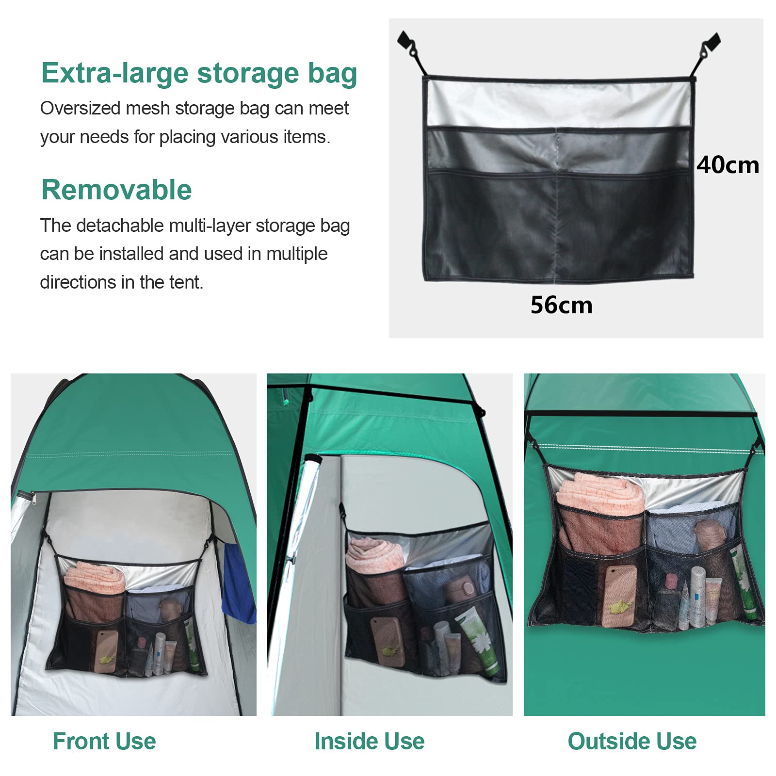 Pop Up Toilet Tent riggoo Portable Shower Toilet Tents for Camping Privacy Outdoor Changing Room for Beach Fishing Hiking Sun Shelter (UV Protection)