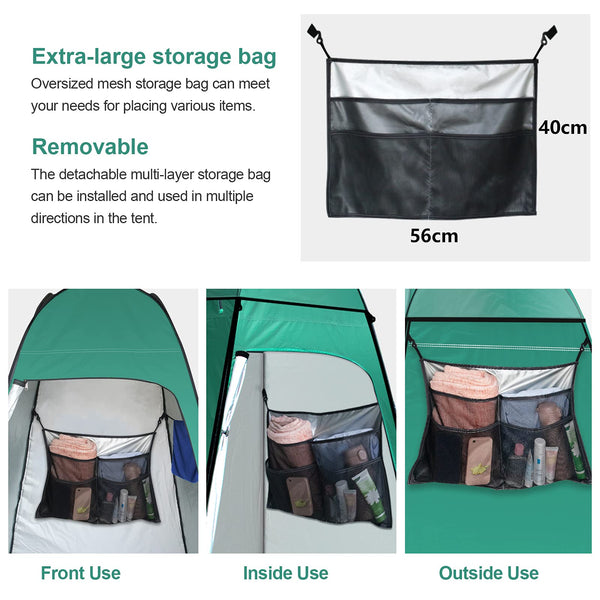 Pop Up Toilet Tent riggoo Portable Shower Toilet Tents for Camping Privacy Outdoor Changing Room for Beach Fishing Hiking Sun Shelter (UV Protection)