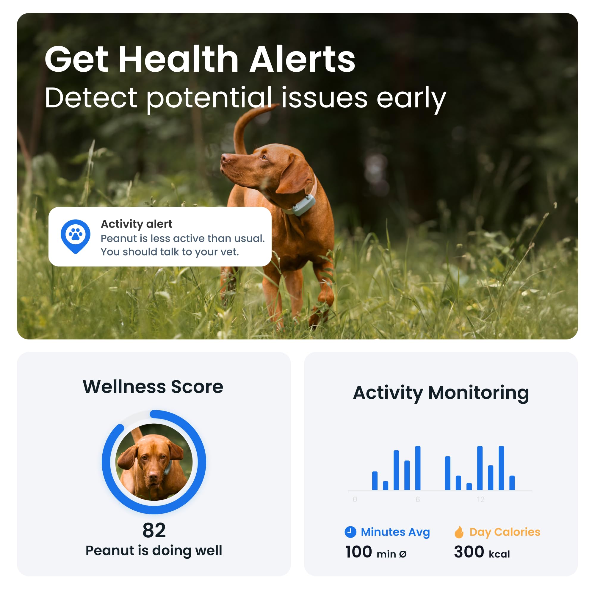 Tractive Smart Dog Tracker | 2025 Edition | Real-time GPS Tracking | Escape & Health Alerts | Vitals Monitoring | Market Leader (Black)