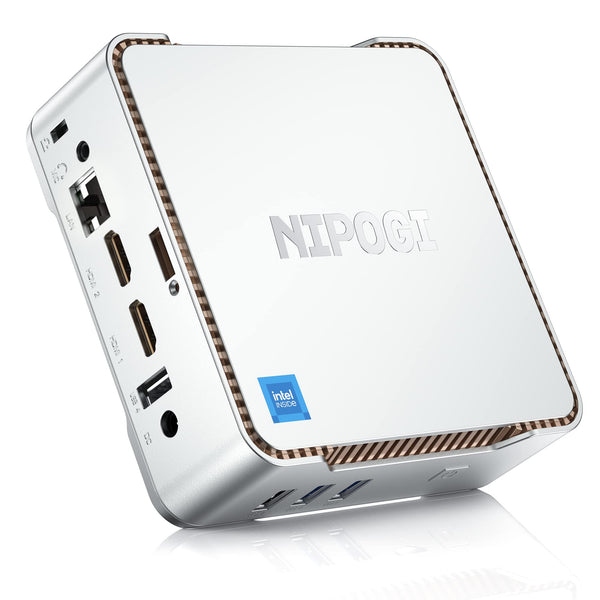 NiPoGi Mini PC Windows 11 Pro Mini PC Intel Alder Lake-N95 (Βeat N5105, up to 3.4GHz) 16GB RAM+512GB M.2 SSD Mini Computer Desktop Mini Computer 4K Dual Display/HDMI/WiFi/BT for Home/Business/School