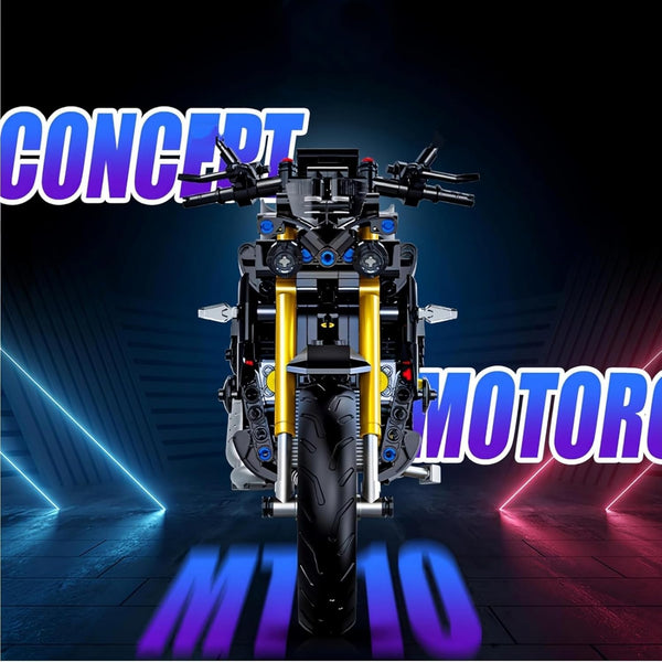 Motorcycle Building Blocks Toys, Motorbike Model Building Kit for Boys, 634 Pieces Construction Engineering Motorcycle Bricks, STEM Educational Toy, Gift for Adults and Kids