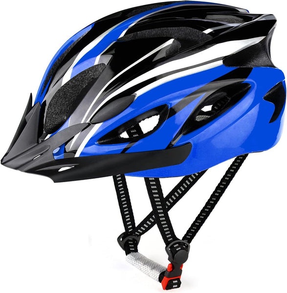 RaMokey Cycle Helmet, Lightweight Bicycle Helmet, Adjustable Mountain & Road Bike Helmets for Adults, 18 Vents with Adjustable Strap & Detachable Visor for Mens Womens(Head Sizes 58-62cm)