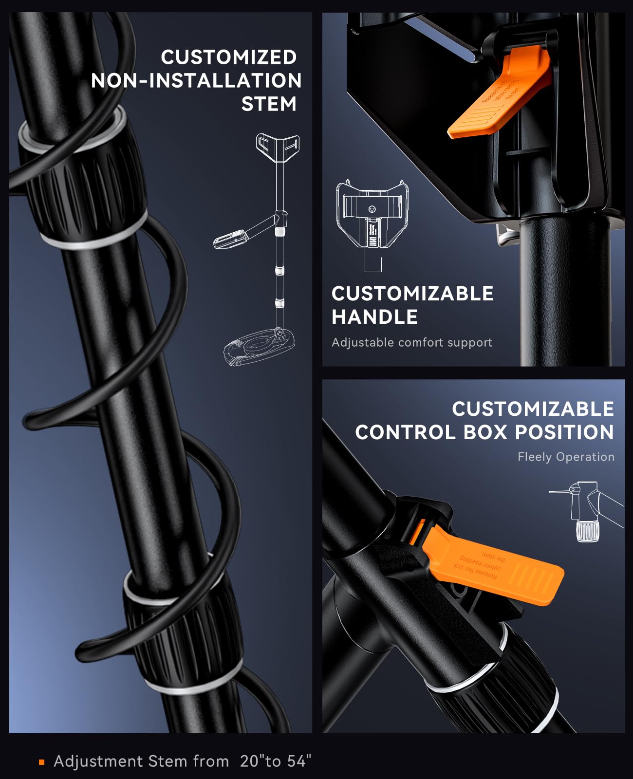 SUNPOW Metal Detector for Adults Professional, High-Tech with DSP Chip and Structure, 3 Pieces Custom, 30cm Waterproof Coil, 2 x LCD Display, 5 Modes, Adjustable Length (50 cm - 150 cm), Stable Spiral