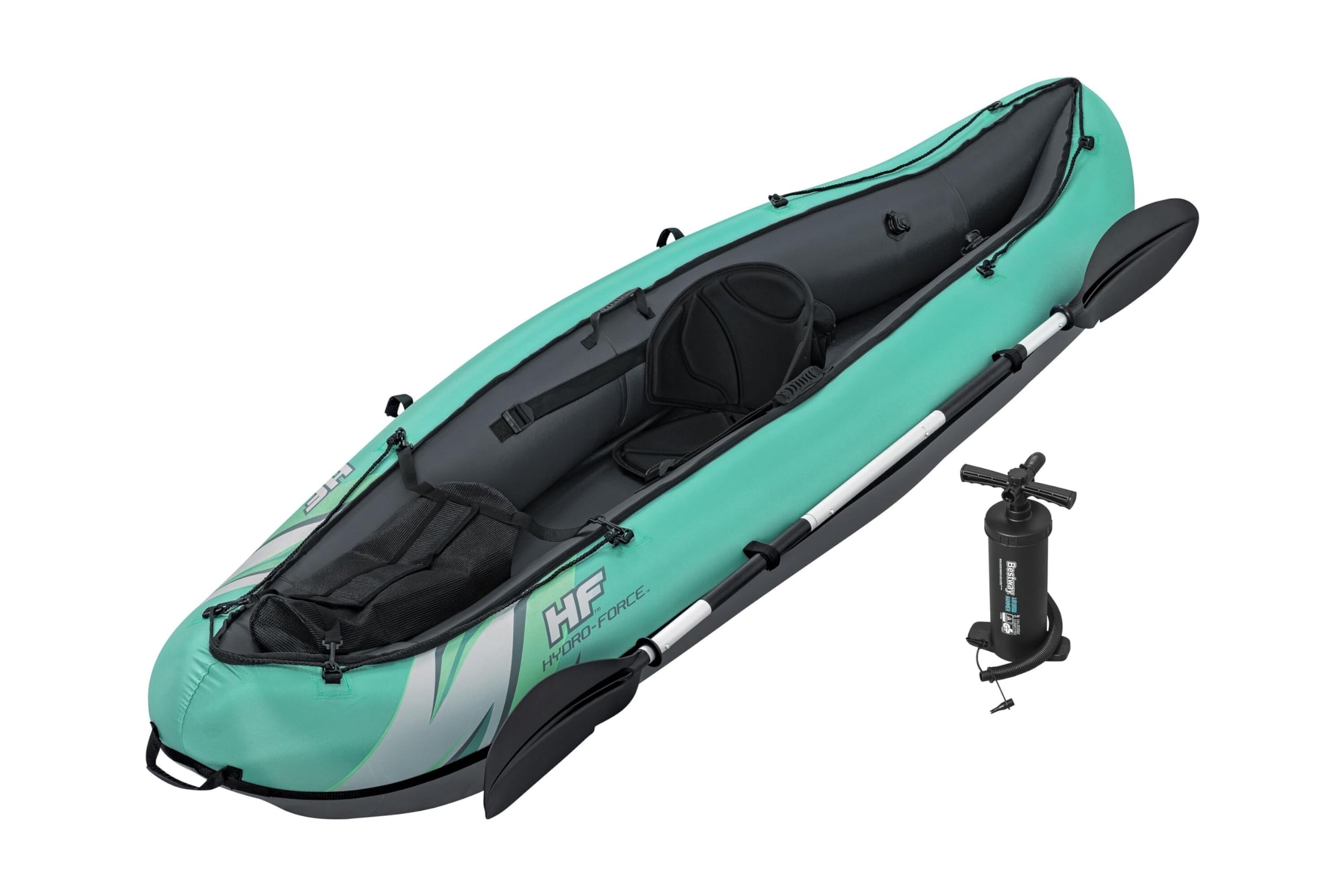Hydroforce Ventura Kayak Set, Inflatable Boat Set With Hand Pump, Paddle And Storage Bag, Multiple Styles