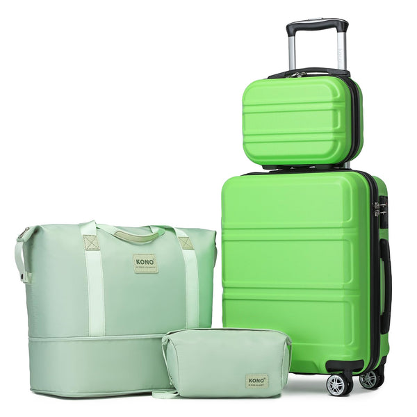 Kono Fashion Hand Luggage Lightweight ABS Hard Shell Trolley Travel Suitcase