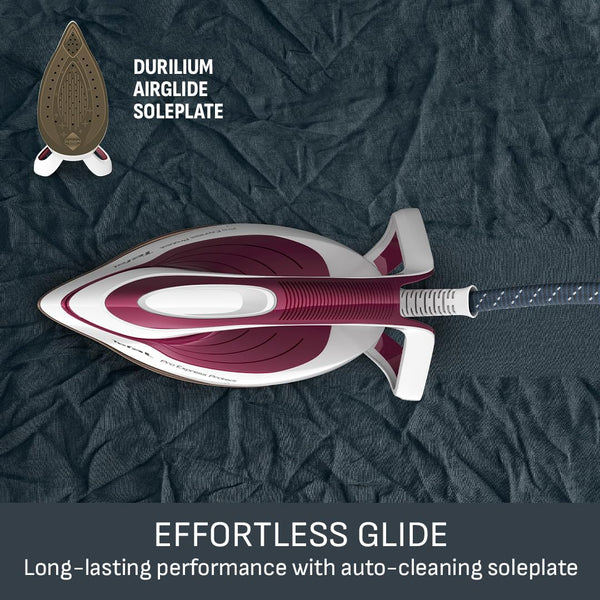 Tefal ProExpress Protect Steam Generator Iron, 7.5-Bar High Pressure, 560g/min Steam Boost, 135g/min Steam Output, No-Setting Technology, Anti-Drip Protection, 1.8 Litre, Blue & White,GV9224