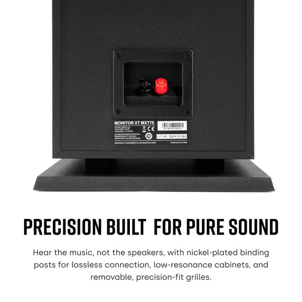 Polk Audio Polk Monitor MXT60 Compact Tower Speaker, HiFi and Home Cinema Speaker, Hi-Res Certified, Dolby Atmos and DTS:X Compatible (1 piece)