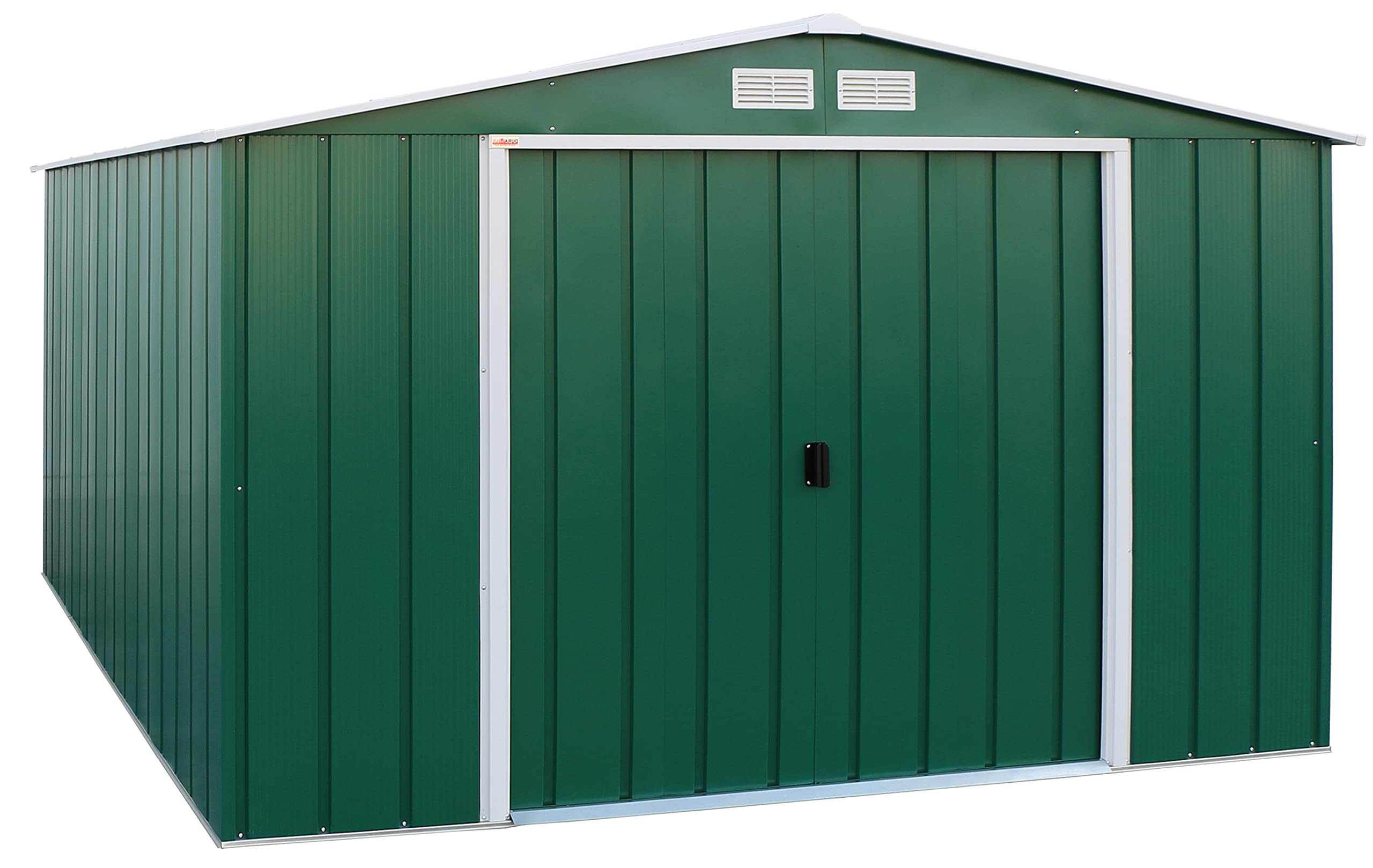 Duramax ECO 8 x 8 (6.35 m2) Metal Garden Storage Shed, Hot-Dipped Galvanized Metal Garden Shed, Tool Storage Shed, Strong Reinforced Roof Structure, Maintenance-Free Metal Shed, Anthracite
