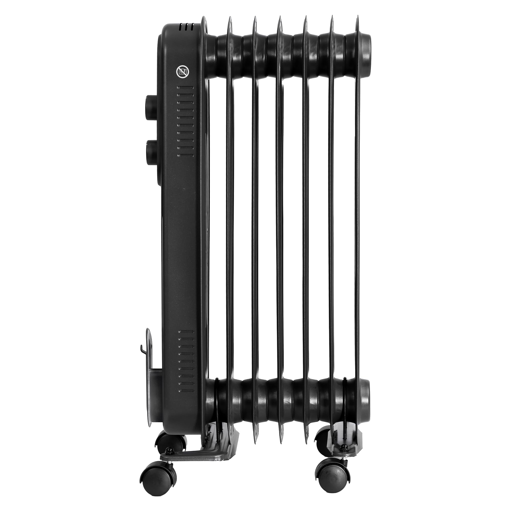 Russell Hobbs 1500W/1.5KW Oil Filled Radiator, 7 Fin Portable Electric Heater - Anthracite, Adjustable Thermostat, 3 Heat Settings, Overheat Protection, 15m sq Room Size, 2 Year Guarantee RHOFR7004A