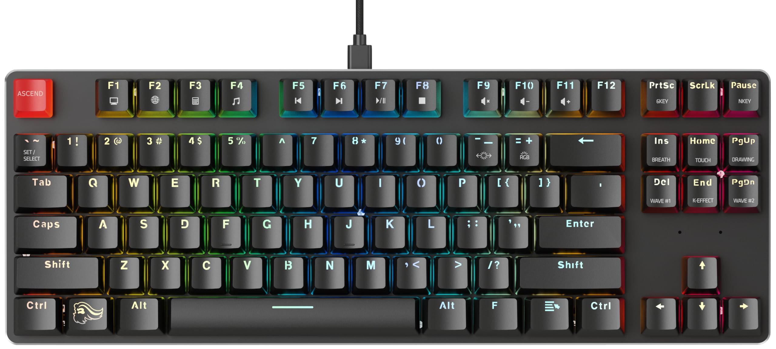 Glorious Gaming GMMK Compact 60%, Barebones (Frame Only) - Mechanical Gaming Keyboard, Per Key RGB, Hotswap & Customisable, International/ISO Layout - Black