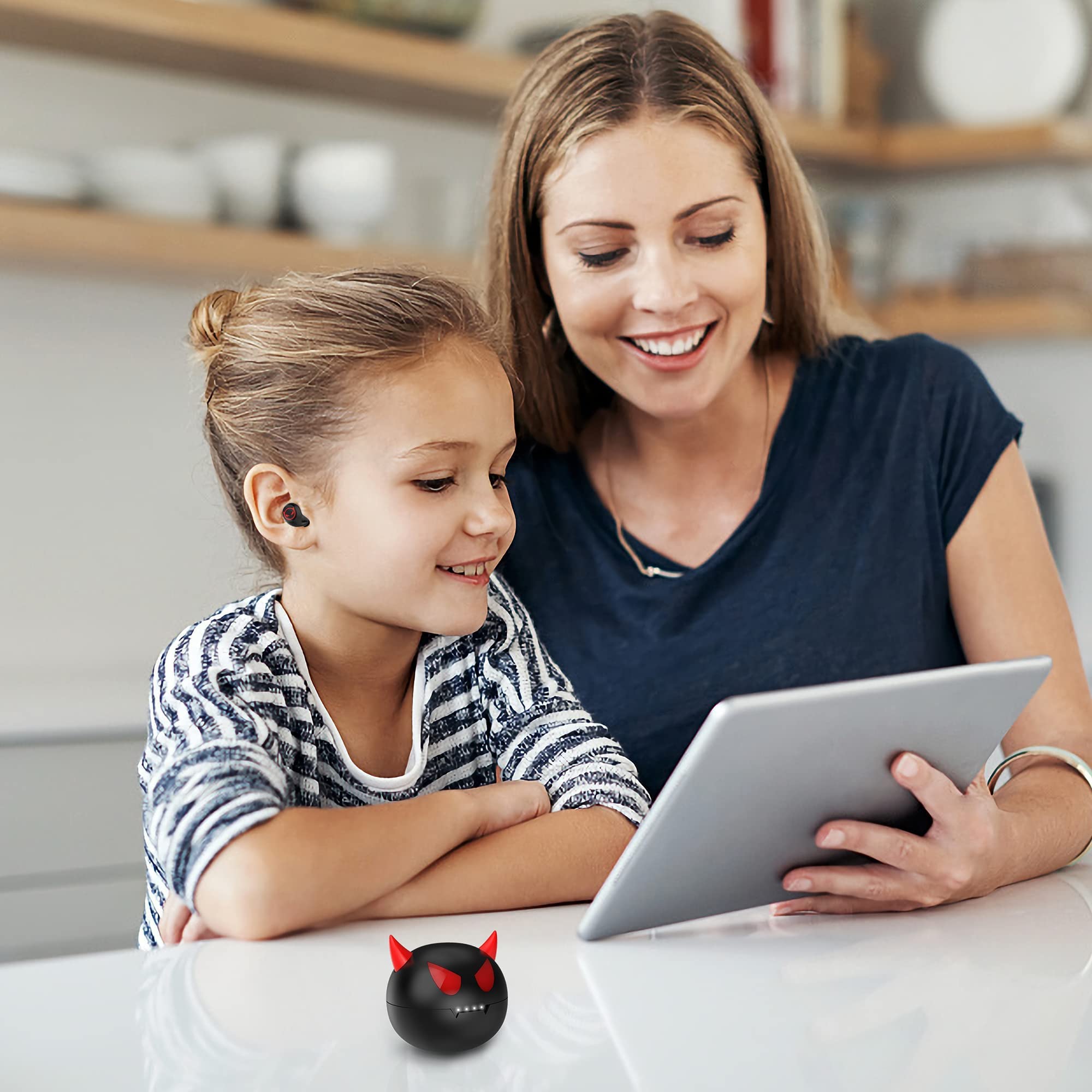 Earbuds for Kids Cute Design in-Ear Wireless Earphones for Kids Boys Adult Bluetooth 5.3 Waterproof Sport Stereo Headphones with Mic for Phone