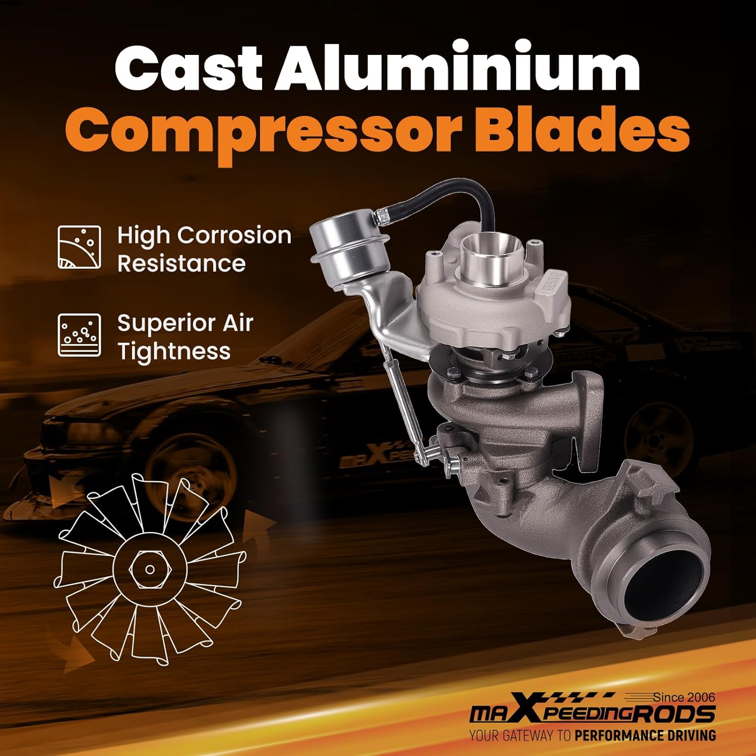 GT1544S Exhaust Turbo for Volkswagen Transporter T4 1.9 TD 1998 68hp ABL454064-0001 028145701L