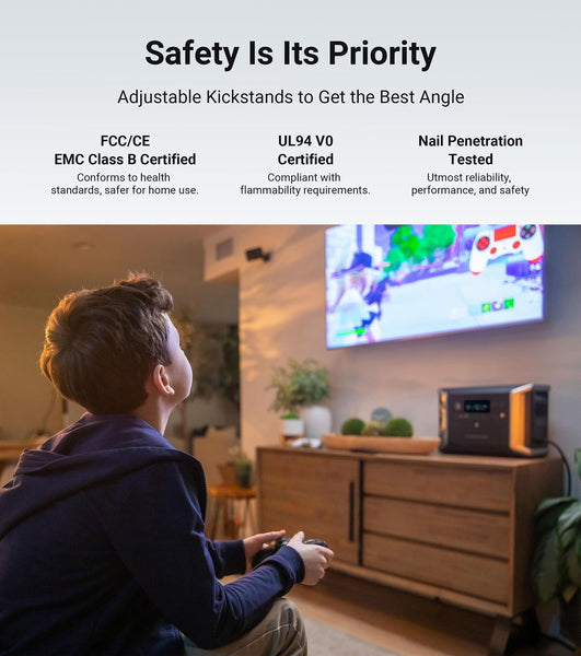 Dabbsson Portable Power Station DBS2300, 2330Wh EV Semi-solid State LiFePO4 Home Battery Backup, Max 16660Wh, 2200W AC Outlets, Solar Generator for Camping, Home Backup, Emergency, RV