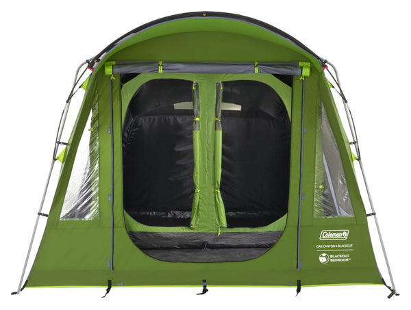 Coleman Oak Canyon 4 BlackOut Tent | 4 Man Family Tunnel Tent with 2 Special Darkened Bedrooms and Living area | 4 Person Camping Tent | 4500mm Waterproof | Sewn-in Groundsheet