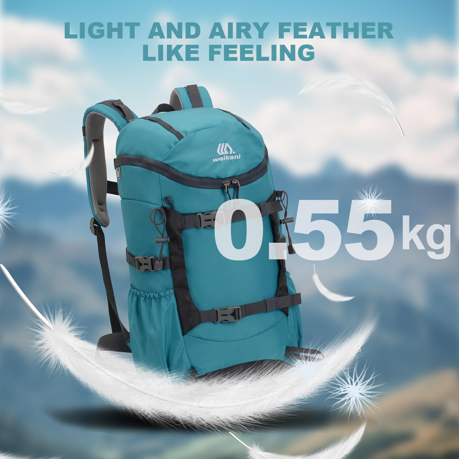 jianyana Hiking Backpack Waterproof 30L Foldable Rucksack Lightweight Camping Bag skiing climb mountains Camping Trekking Hiking Walking Cycling Climbing Outdoor Sports for Women Men