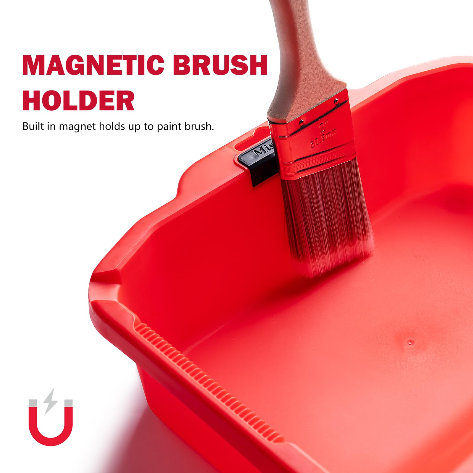 Mister Rui 10 pcs Paint Roller Set, 9" Microfiber Paint Rollers Kit, 9" Microfiber Paint Roller Set with Frame, Paint Rollers and Trays Set, Paint Brush for Walls & Ceilings