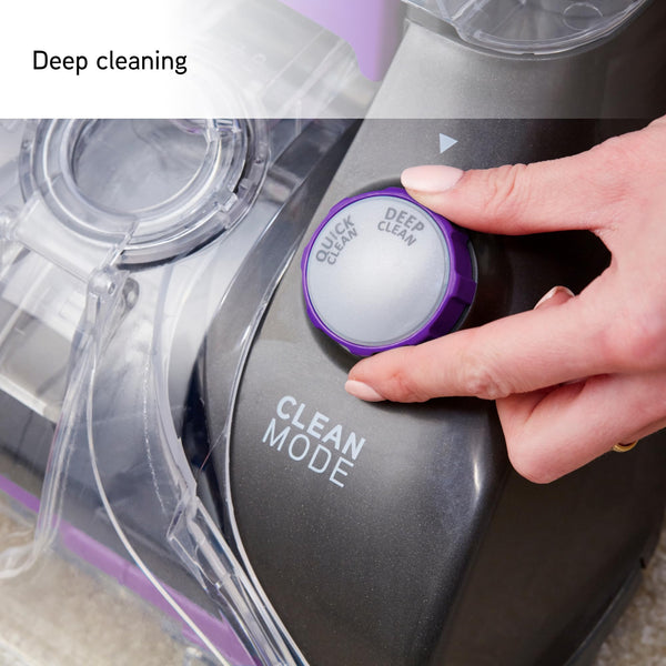 Vax Rapid Power Refresh Carpet Cleaner | Deep Clean and Leaves Carpets Dry in less than 1hr | XL Tank Capacity - CDCW-RPXR, Purple and Grey, 4.7L, 1200W