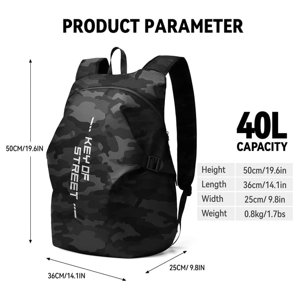 HYC00 Motorcycle Backpacks for Men Women Waterproof Motorbike Helmet Bag,Motorcycle Accessories,Motorcycle Helmet Backpack,Laptop Rucksack Travel Backpacks School Bags Hiking Treeking Rucksack Daypack