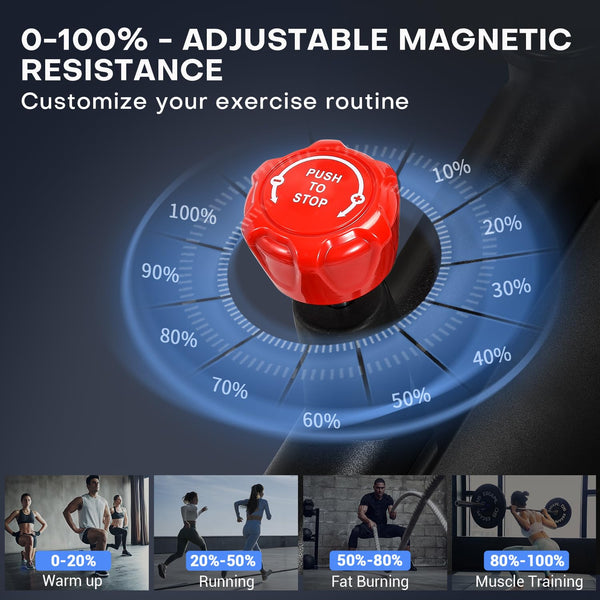 DMASUN Exercise Bike Professional with Large Tablet Holder & Comfortable Seat, Indoor Cycling Bike for Home Cardio, Fitness Stationary Bike with 350LBs Capacity (Additional Soft Seat Cushion Cover)