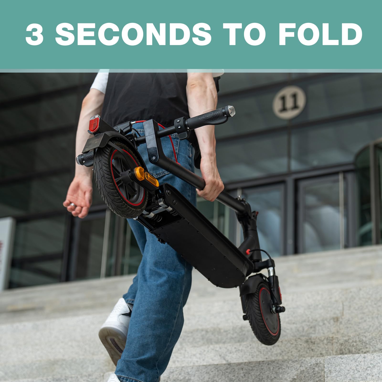 EVERCROSS EV85F/EV10K PRO Electric Scooters Adults, 8.5''/10'' E-Scooter Foldable - APP, 350W/500W Motor, 7.8AH/11.4AH Battery, 15KG/16KG weight, 3 Speed Modes, Dual shock absorbers