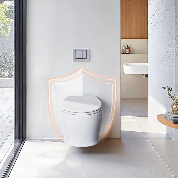 Pipishell Soft Close Toilet Seat, Toilet Seat with Quick Release for Easy Clean, Simple Top Fixing, Standard Toilet Seats White with Adjustable Hinges, O Shape