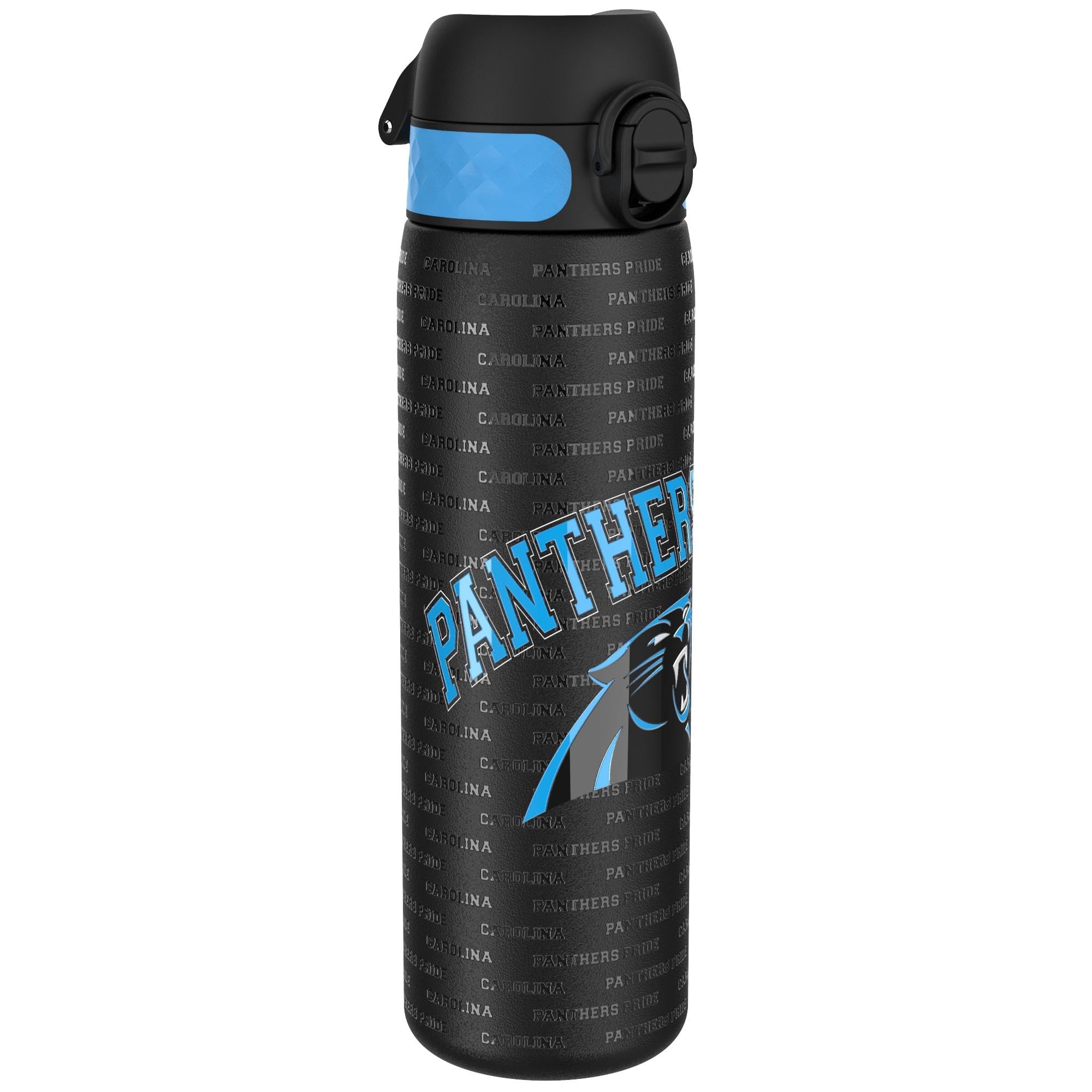 Ion8 NFL Jaguars Lightweight Steel Water Bottle, 600 ml/20 oz, Non-Insulated, Leak Proof, Easy to Open, Secure Lock, Dishwasher Safe, Flip Cover, Fits Cup Holders, Metal Water Bottle