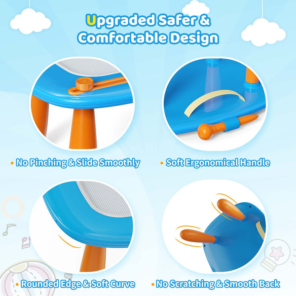 Kikidex Magnetic Drawing Board, Toddler Girl Toys for 1-2 Year Old, Doodle Board Pad Learning and Educational Toys for 1 2 3 Year Old Baby Kids Birthday Gift (Pink)